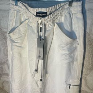 White Jogger pants